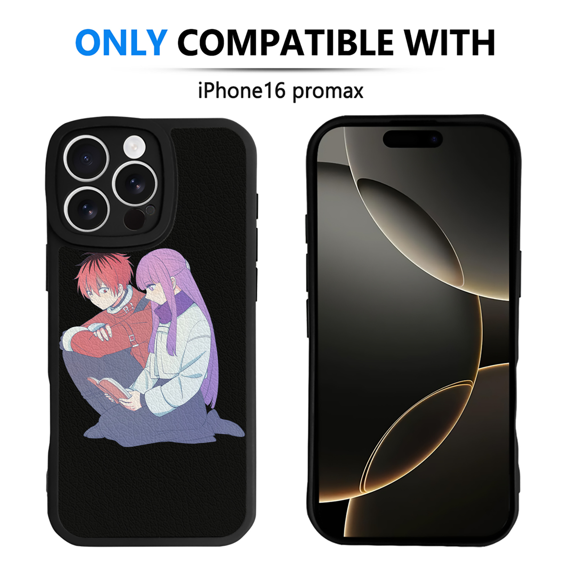 （画像用） 葬送のフリーレン Frieren 【iPhone 16シリーズ対応】シリコンスマホケース（レザー調） 材質：シリコン